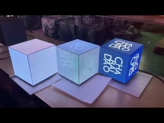 Exhibición 5sides del cubo que muestra el tablero del LED Advertsing