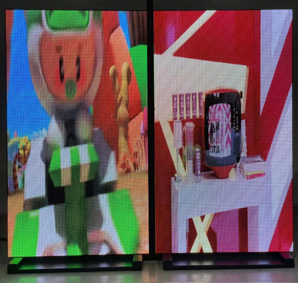 Muestras a todo color de la exhibición de la ventana de la pantalla LED de P3 RGB para la publicidad de la tienda