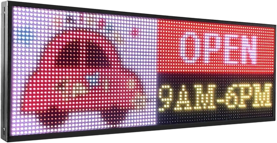 Muestras programables al aire libre P10 RGB de Digitaces LED a todo color para la imagen del texto