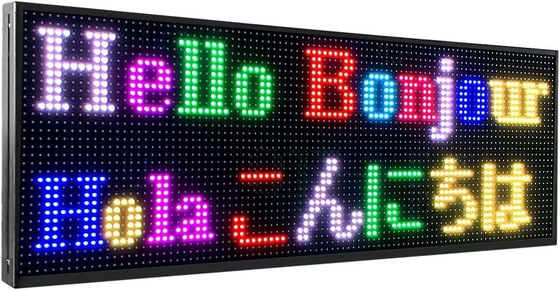 Muestras programables al aire libre P10 RGB de Digitaces LED a todo color para la imagen del texto