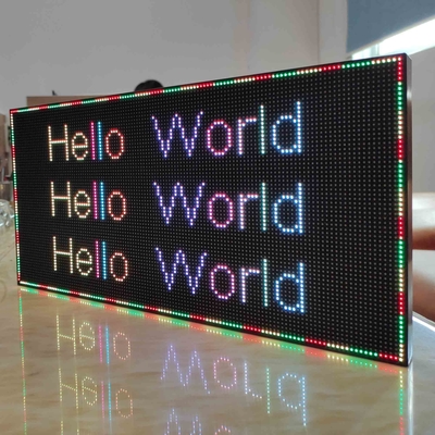 Muestra programable del movimiento en sentido vertical de P3RGB LED para la publicidad de la tienda ABIERTA