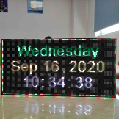 Muestra programable del movimiento en sentido vertical de P3RGB LED para la publicidad de la tienda ABIERTA