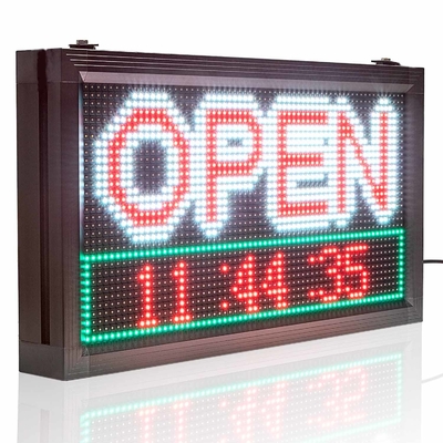 5000cd/m2 LED de enrollamiento programable firma P10 ABIERTO para el anuncio de la tienda