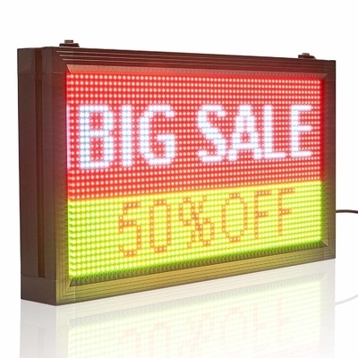 5000cd/m2 LED de enrollamiento programable firma P10 ABIERTO para el anuncio de la tienda