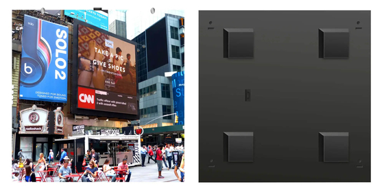 Front Service Screen Outdoor LED que hace publicidad del módulo de la exhibición P8RGB 320X320M M