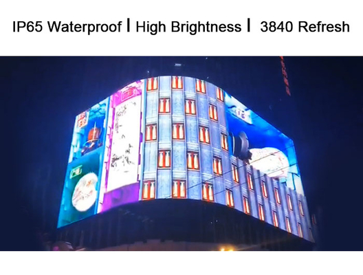 Pantalla de parrilla al aire libre P15.26, pantalla transparente de la publicidad de IP65 LED