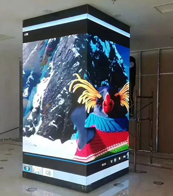 640x480 a presión publicidad grande de la pantalla 3840hz P2.5RGB 4 de la fundición de los lados interiores LED del gabinete