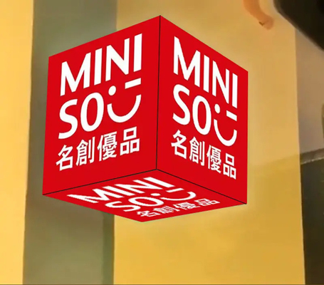 P2.5 Decoración de tiendas Signos de pantalla de ventanas LED Ángulo de visión amplio