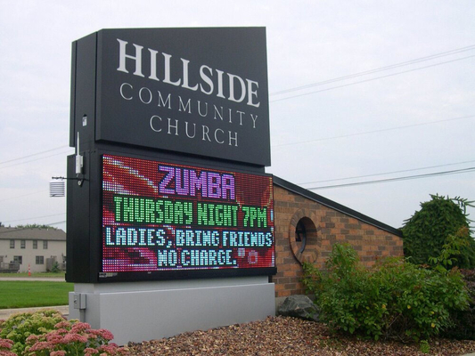 P10 Pantalla de publicidad exterior con pantallas LED de alta luminosidad de la iglesia