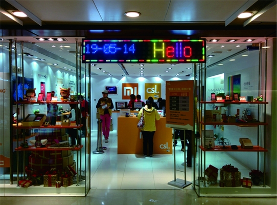 Pantalla LED impermeable P10 para la publicidad de las tiendas