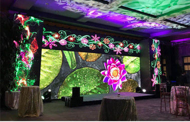 pantalla de alquiler interior de 3840Hz LED, pared video de P1.875 RGB LED