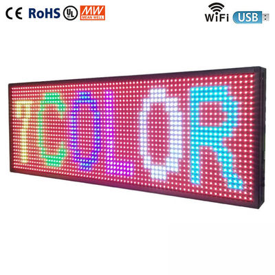 La exhibición posterior de la ventana del coche programable LED firma P10 a todo color con el control de WIFI