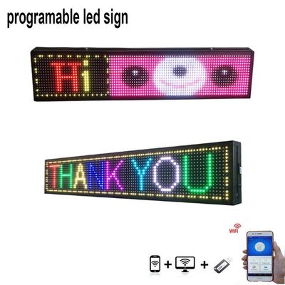 Muestras inalámbricas RGB a todo color de la exhibición de la ventana del mensaje LED del taxi del USB P5 programables
