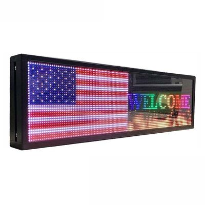 Indicadores de pantalla de ventana de LED de desplazamiento programable 40 * 8 pulgadas