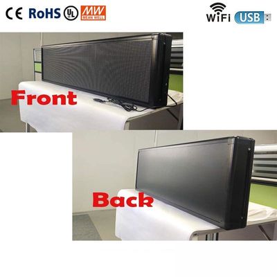 El RGB 3D efectúa la pantalla LED 7 de Wifi colorea la exhibición de mensaje de la ventana posterior