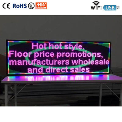 SMD 3535 Digitaces al aire libre LED firma doble echado a un lado con software programable