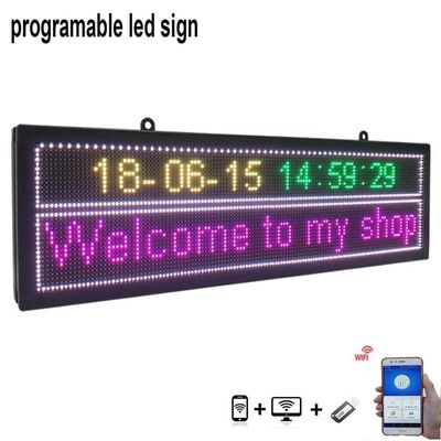 La exhibición de alta resolución de la ventana de P10 LED firma el 16*192cm para la promoción del centro comercial de la tienda