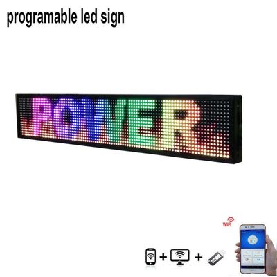 Pulgada de enrollamiento programable de las muestras 40*8 de la exhibición de la ventana de P5 LED interior