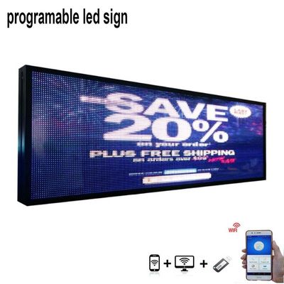 La muestra de enrollamiento interior a todo color del texto del LED exhibe los 96*384cm con brillo ajustable
