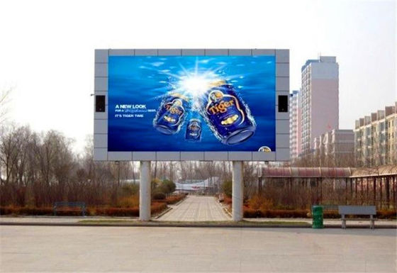 Aluminio fijo al aire libre de la pantalla LED P4/gabinete de acero para la plaza