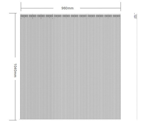 La pantalla transparente de SMD2121 LED, P6.5mm ve a través el panel del LED