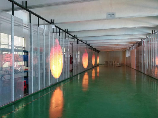 Delgado estupendo de la pantalla LED de cristal transparente P10.4 para la ventana de la tienda