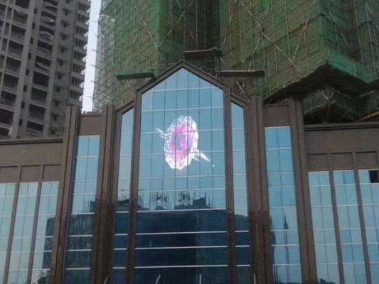 Delgado estupendo de la pantalla LED de cristal transparente P10.4 para la ventana de la tienda
