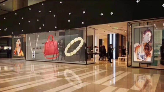 8000 exhibición llevada transparente de la ventana de los puntos SMD2121 para la decoración constructiva