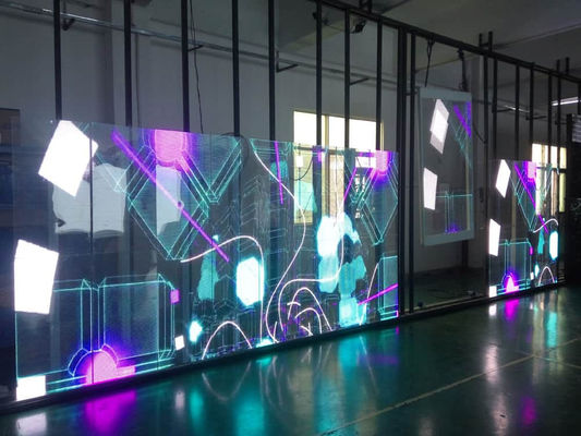 La pantalla transparente de P12 LED, 5000cd ve a través la pantalla del LED