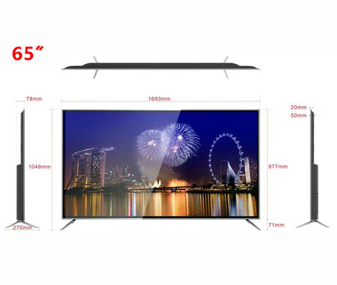 400 pulgada Lcd Smart TV Android 8,0 de Crystal Display TV 65 del líquido de los liendres