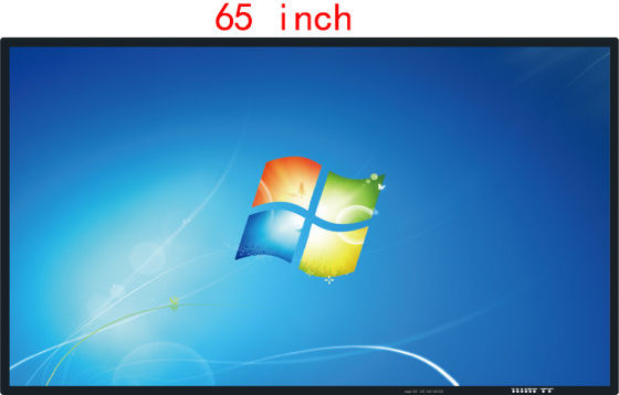Pantalla LCD táctil de cristal endurecida, 80KHz monitor LCD de 65 pulgadas para la escuela