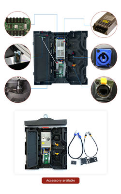 Casarse el gabinete de alquiler interior de la pantalla P2.6 P2.976 P3.91 Alumium de la etapa LED