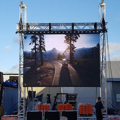 pantalla de alquiler al aire libre de 128x256dots LED, pantalla LED colgante P4.8