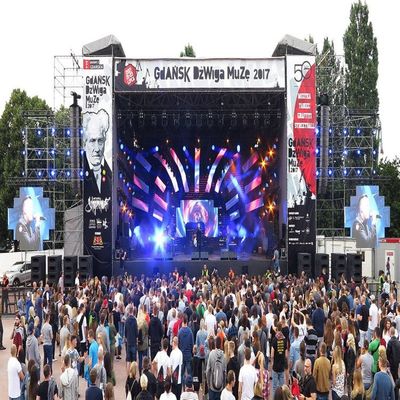pantalla de alquiler al aire libre de 3840Hz LED para el fondo de etapa de la show televisivo del estudio