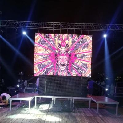 Pantalla de alquiler al aire libre a todo color del LED, alquiler móvil de la pantalla llevada de P6mm