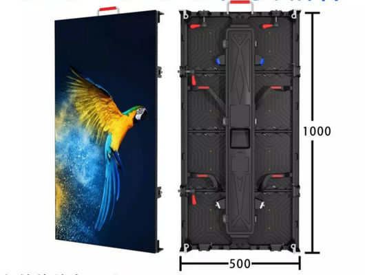 La pantalla de alquiler al aire libre 500mm*500m m de P4.81 LED a presión aluminio de la fundición