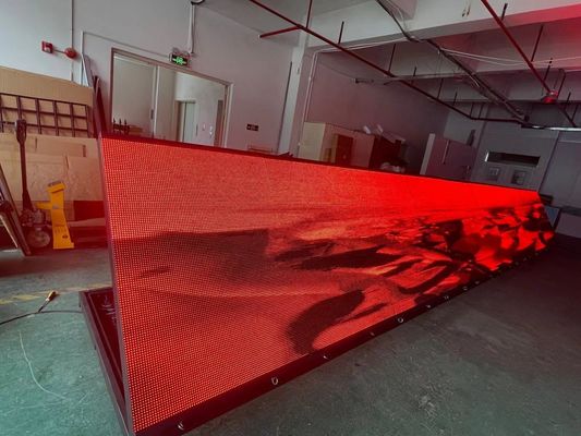 PSE Front Service P10 LED al aire libre rojo que hace publicidad de la exhibición con el gabinete de aluminio