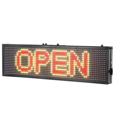 Muestras al aire libre echadas a un lado dobles del indicador digital de P10 RGB LED para la publicidad