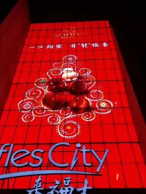 Iluminación delantera con LED a través de la pantalla P3.91