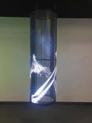 Cilindro P3.9 - exhibición transparente de la estrella LED de 7,8 naciones