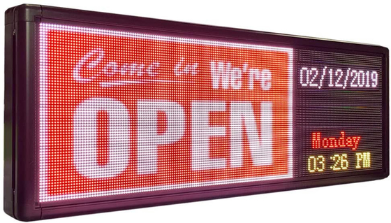 Muestras programables de la ventana de RoHS P10 RGB LED para la tienda