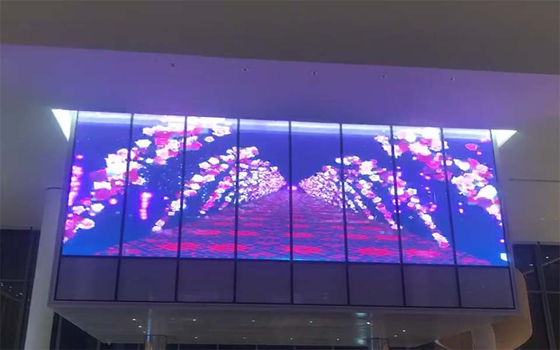 240V transparentes ven a través el panel el 12m del LED para las campañas de marketing