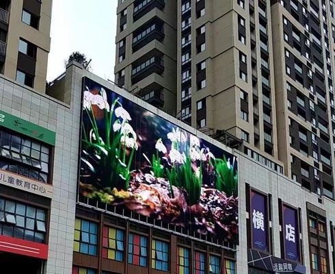Pantalla LED fija al aire libre de P6RGB, IP65 pared video 5500cd/m2 de la prenda impermeable LED