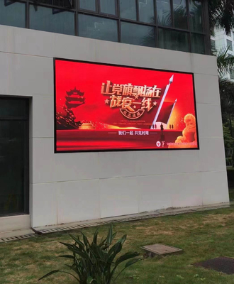 Ahorro de la energía fijo al aire libre de la pantalla del gabinete de aluminio LED que hace publicidad de la exhibición