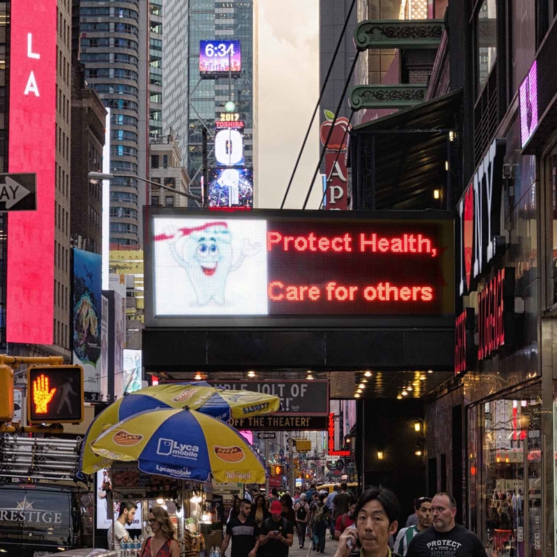 El monumento video al aire libre LED de la publicidad P5 RGB firma para la tienda del restaurante