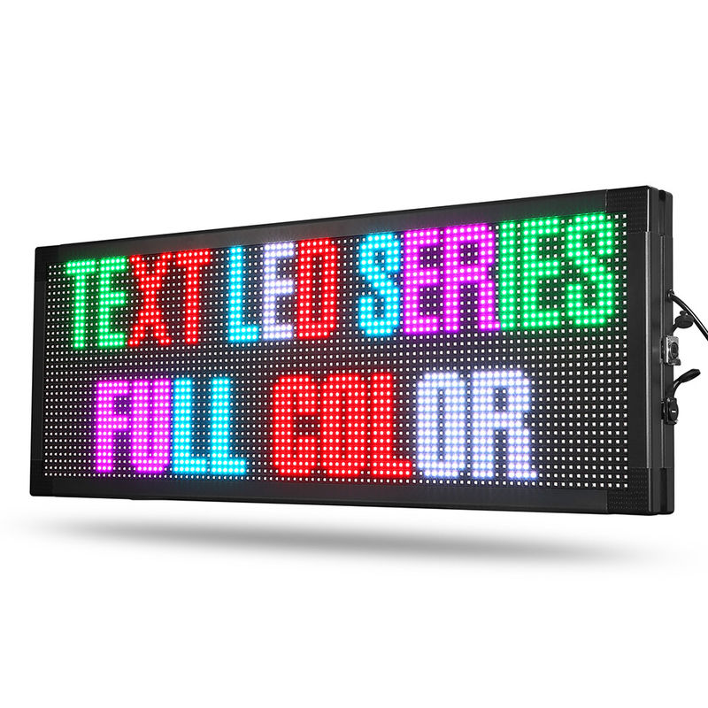 Prenda impermeable al aire libre de la pulgada de las muestras 15*52 de Digitaces LED de la ventana DIP546 a todo color