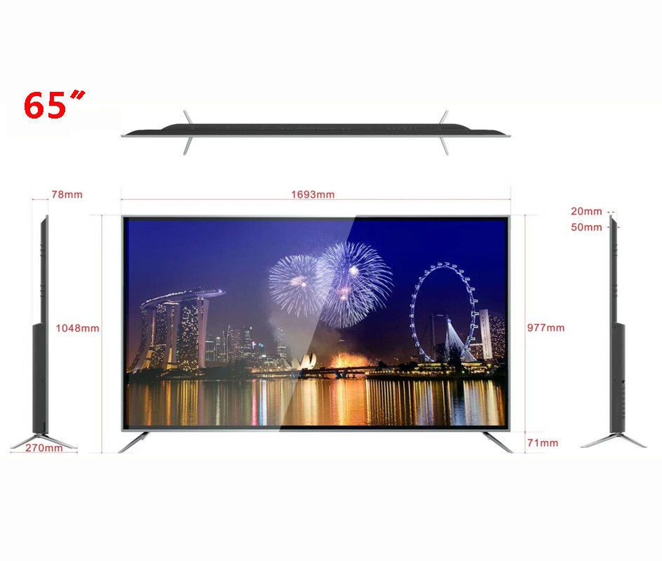 400 pulgada Lcd Smart TV Android 8,0 de Crystal Display TV 65 del líquido de los liendres