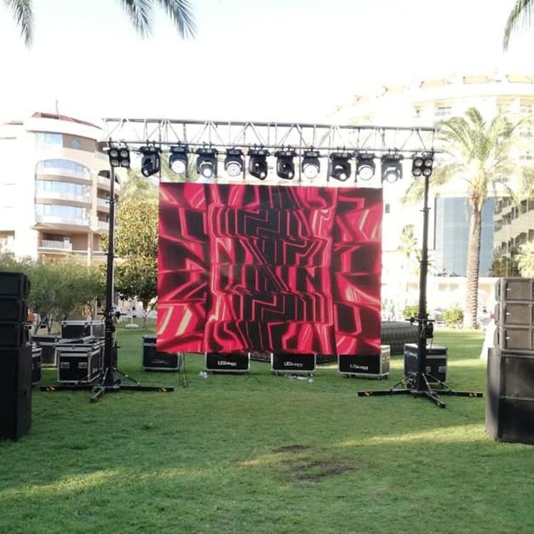 Pantalla de alquiler al aire libre a todo color del LED, alquiler móvil de la pantalla llevada de P6mm