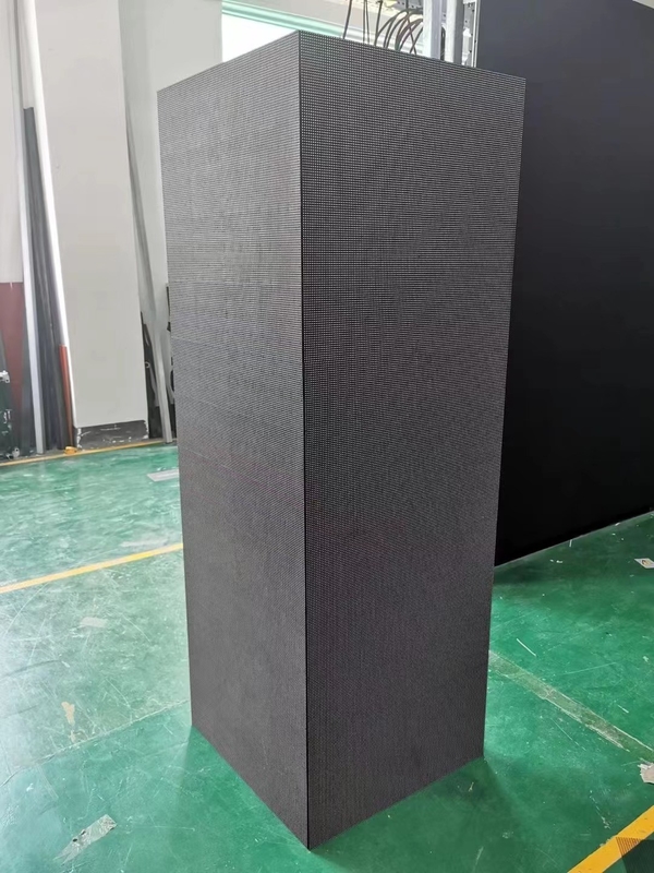 Pantalla LED fija al aire libre 5000mcd/m2 de la curva de la instalación para la pared video
